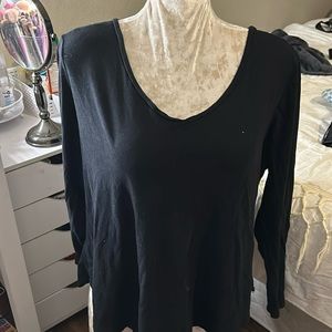 Old navy black v neck long sleeve
